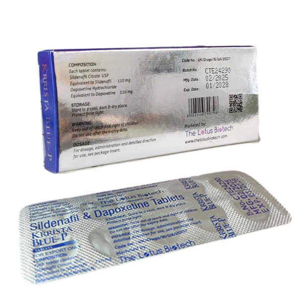 超級威而剛 升級版 巔峰藍P雙效片 KRRISTA BLUE-P 增硬助勃+延時持久